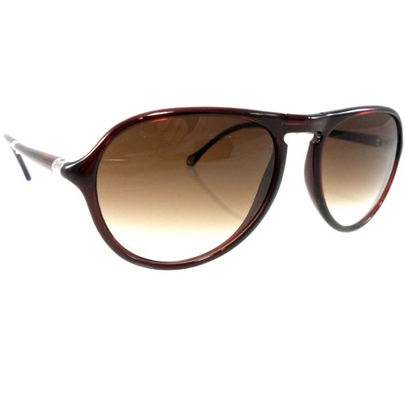 🎁FATHERS DAY ERMENEGILDO ZEGNA Foldable Aviator Gradient Brown Lens Sunglasses - Picture 15 of 16